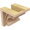 Ekena Millwork 5"W x 5"D x 5"H Wide Alma Rough Cedar Woodgrain TimberThane Corbel, Primed Tan CORUR05X05X05ALMRCPR - alternate 2